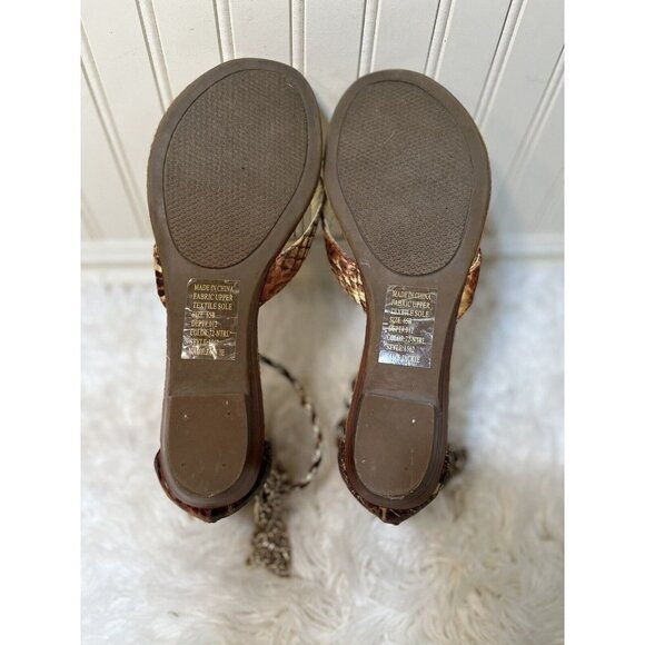 𝅺BAKERS JACKIE Sz 6.5 M Strappy Stiletto Gladiator  Sandals - Picture 6 of 11